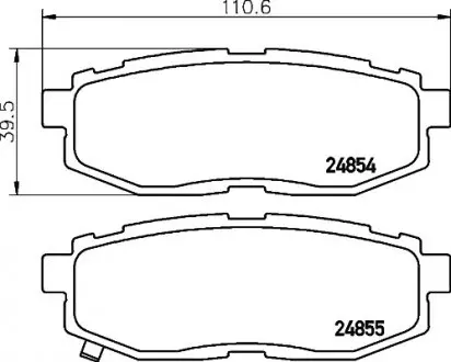 Гальмівні колодки дискові (TMD) TEXTAR 2485401