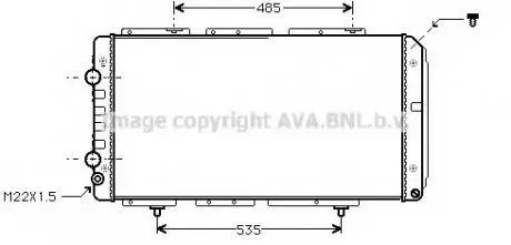 Радиатор JUMPER/DUCATO2/BOXER M/J (Ava) AVA COOLING PE2150