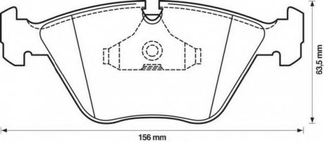 Колодки дискового гальма Jurid 571355J (фото 1)