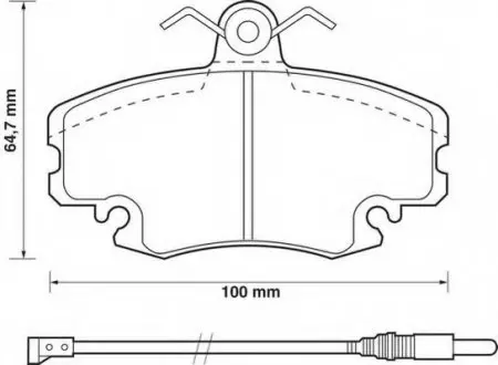 Колодки дискового тормоза Jurid 571526D