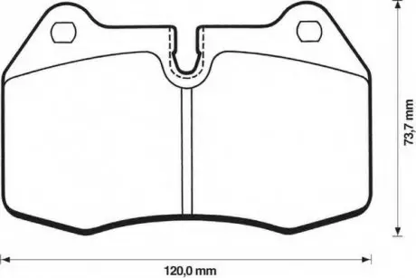 Гальмівні колодки передні BMW 5-Series, 7-Series, 8-Series / Nissan Skyline / Maseratti / Ferarri Jurid 571852J