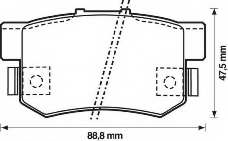 Колодки дискового тормоза Jurid 572138J (фото 1)