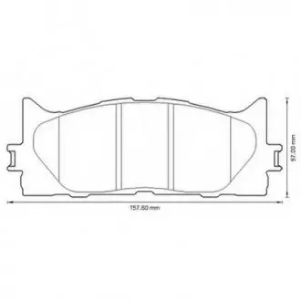 Гальмівні колодки передні Toyota Camry, Avalon / Lexus ES Jurid 572651J
