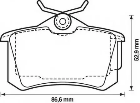 Колодки дискового гальма Jurid 573005J