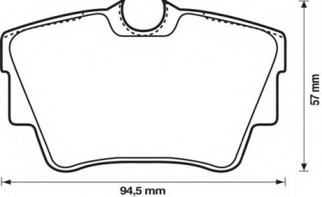 Колодки дискового тормоза Jurid 573059J