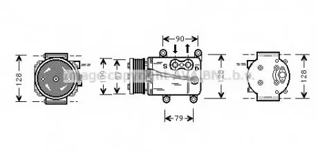 Компрессор FORD FOCUS 98- AVA AVA COOLING FDAK105
