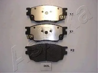 Колодка гальм. MAZDA 6 ASHIKA 50-03-305