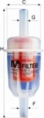 Фильтр топливный MB M-FILTER DF12