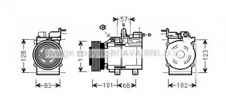 Компрессор кондиционера AVA AVA COOLING HYA K123