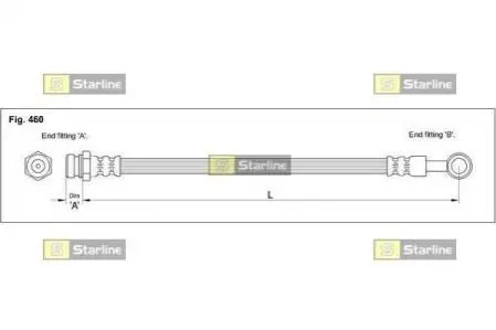 Тормозной шланг STARLINE HA ST.1235
