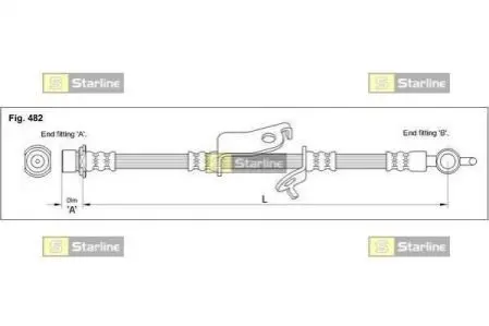Тормозной шланг STARLINE HA ST.1216