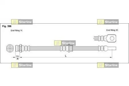 Тормозной шланг STARLINE HA ST.1113