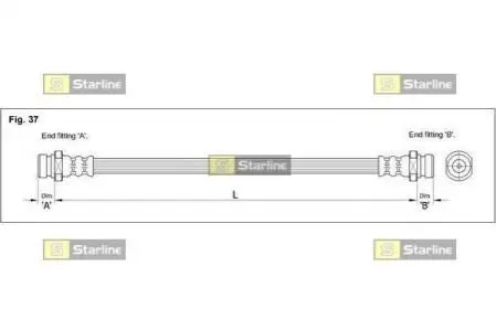 Тормозной шланг STARLINE HA BD.1251