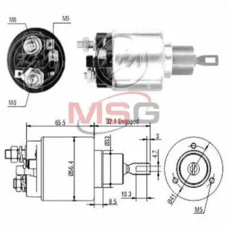 Втягивающее реле стартера ZM ZM674