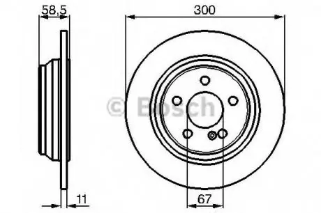 Тормозной диск BOSCH 0 986 478 472