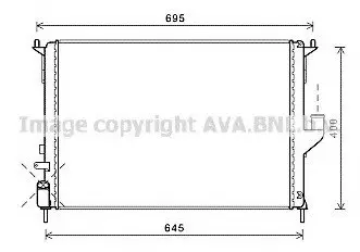 Радиатор Logan1.6 i * 04/08- (AVA) AVA COOLING RTA2477
