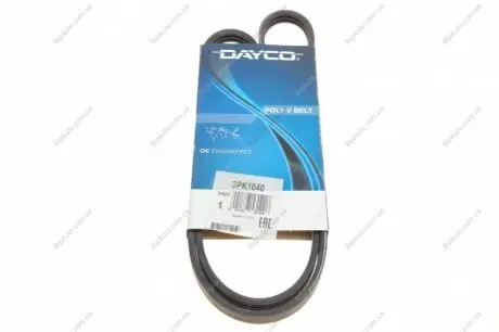 Поликлиновой ремень DAYCO 3PK1040 (фото 1)