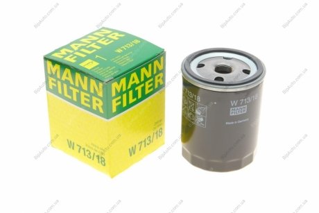 Фільтр масляний двигуна OPEL (вир-во) MANN W713/18