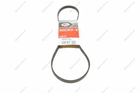 Ремінь генератора клиновий Gates 4PK970