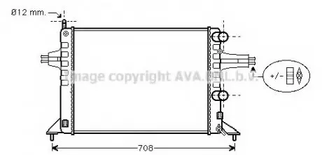Радиатор охлаждения AVA AVA COOLING OL 2257