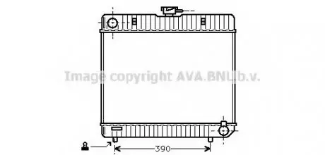Радіатор охолодження двигуна MB W123/W126 MT 76-84 (Ava) AVA COOLING MS 2042