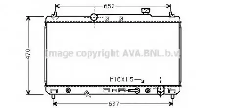 Радіатор охолодження CAMRY 22i AT 96-01(AVA) AVA COOLING TO 2236