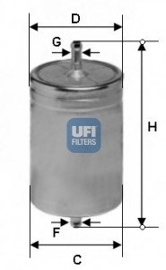 Паливний фільтр UFI 31.611.00