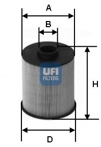 Топливный фильтр UFI 26.006.00 (фото 1)