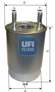Топливный фильтр UFI 24.147.00 (фото 1)