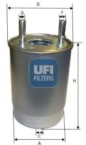 Топливный фильтр UFI 24.147.00