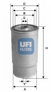 Паливний фільтр UFI 24.122.00