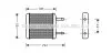Радиатор отопителя DAEW MATIZ 0.8 MT/AT 98-(пр-во AVA) DWA6024
