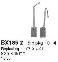 Комплект щіток CARGO BX185 2