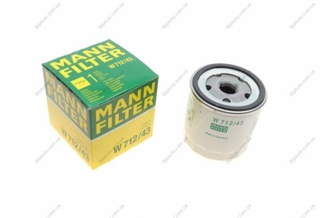 Масляный фильтр MANN W712/43 (фото 1)