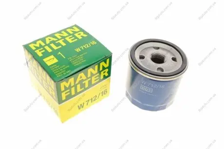Фільтр масляний -FILTER W 712/16 MANN W712/16