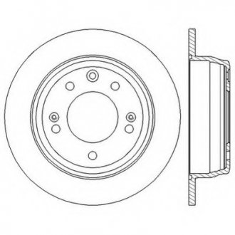Гальмівний диск задній Hyundai Elantra IV, I30, IX35 / KIA Ceed, Sportage III Jurid 562553JC (фото 1)