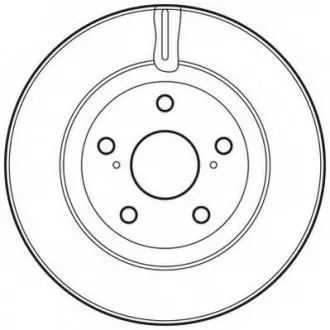 Гальмівний диск передній Toyota Camry, RAV-4, Auris / Lexus ES Jurid 562621JC