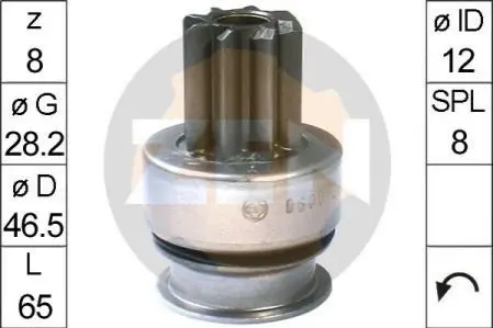 Бендікс стартера ZEN ZN0600