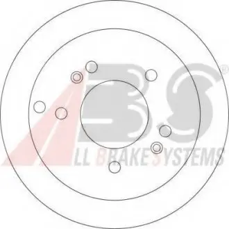 Гальмівний диск задн. Sportage/Magentis/Lotze/Optima/Tucson/Sonata/Sonata 98- A.B.S. A.B.S. 17208