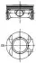 Поршень з кільцями OPEL 81,00 Z18XER 4V 1.8i 16V 2004- (вир-во KS) 40027710 40027710