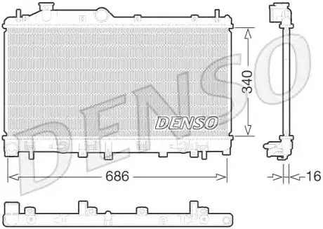 Конденсер DENSO DRM36015