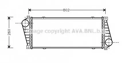 Интеркулер AVA AVA COOLING MSA 4217