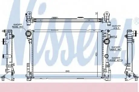 Радіатор NISSENS 67167