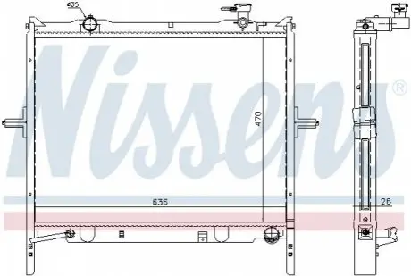 Радиатор NISSENS 66767