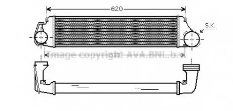 Охолоджувач наддувального повітря AVA AVA COOLING BW 4282