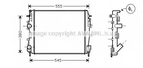 Радiатор AVA AVA COOLING RTA 2325