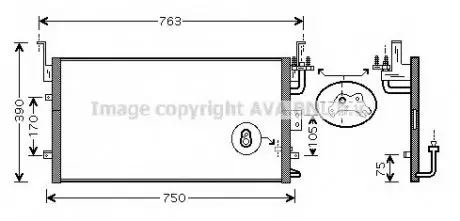 Радиатор AVA AVA COOLING HY 5135