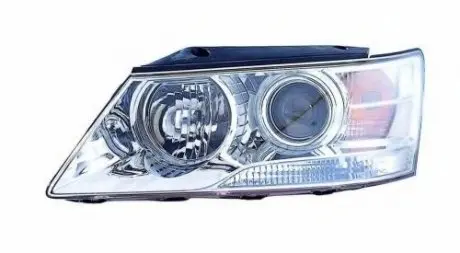 Фара левая H7/H1 + указатель поворота эл.рег.,с моторчиком, 08- [] DEPO 221-1148L-LD-EM