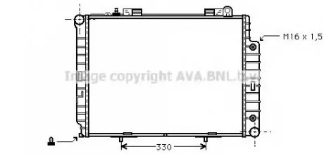 MERCEDES E W210 5/95-2/02 Радиатор 2.9TD ?A ?AC [OE. 210.500.3403 / 1603] AVA AVA COOLING MS 2209