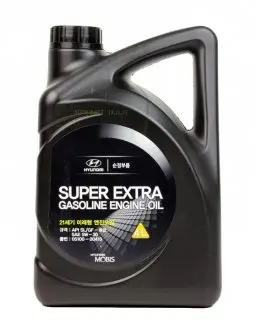 Масло ДВС 5W-30 4 л Super Extra Gasoline п, с, 0510000110, 1041135, 1011135, MOBIS 05100-00410